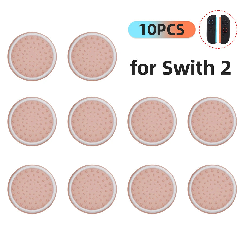 10PCS ThumbSticks Grips Caps for Nintendo Switch 2 JoyCon 2 Silicone Luminous Joystick Caps Thumb Stick Cover Accessory Parts