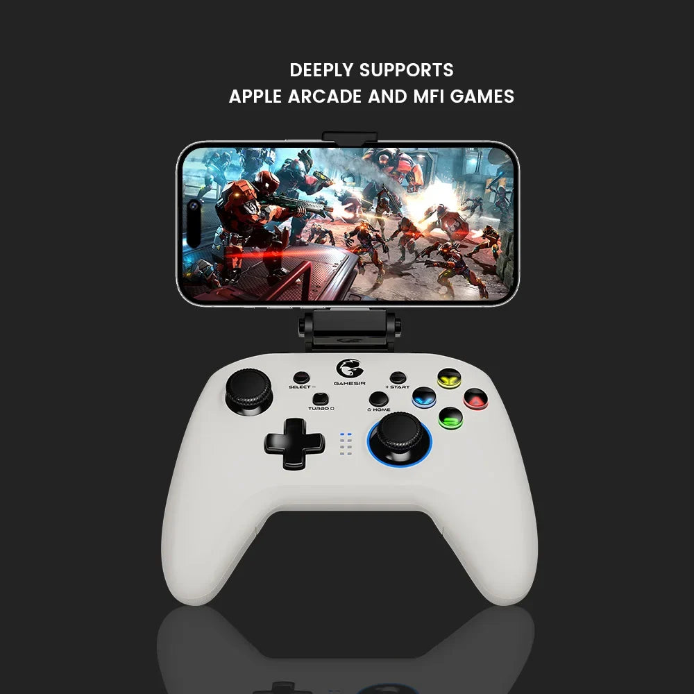 GameSir T4 Pro White Bluetooth Controller for Switch, PC, Phone