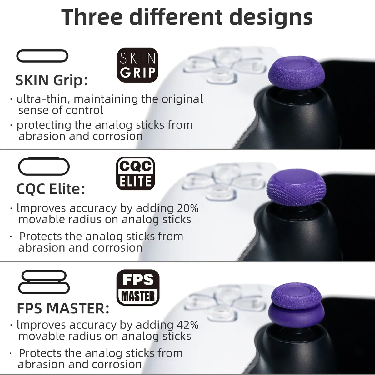 Skull & Co. Thumb Grip Set FPS CQC Joystick Cap Thumbstick Cover for PlayStation Portal PS Portal 6PCS/PACK