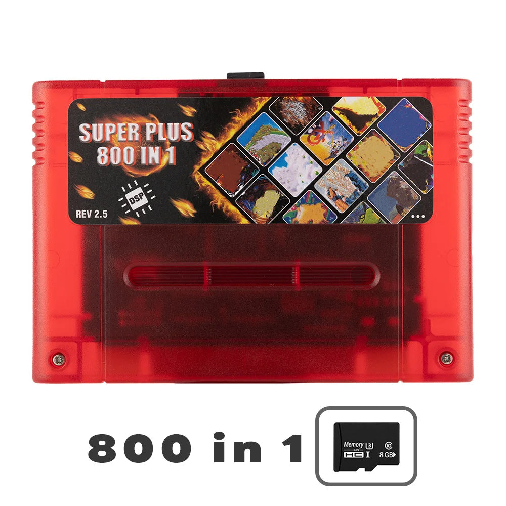 New Super DSP SNES SFC Supports With 8G TF Card Memory Card For SNES SFC Console Accessories