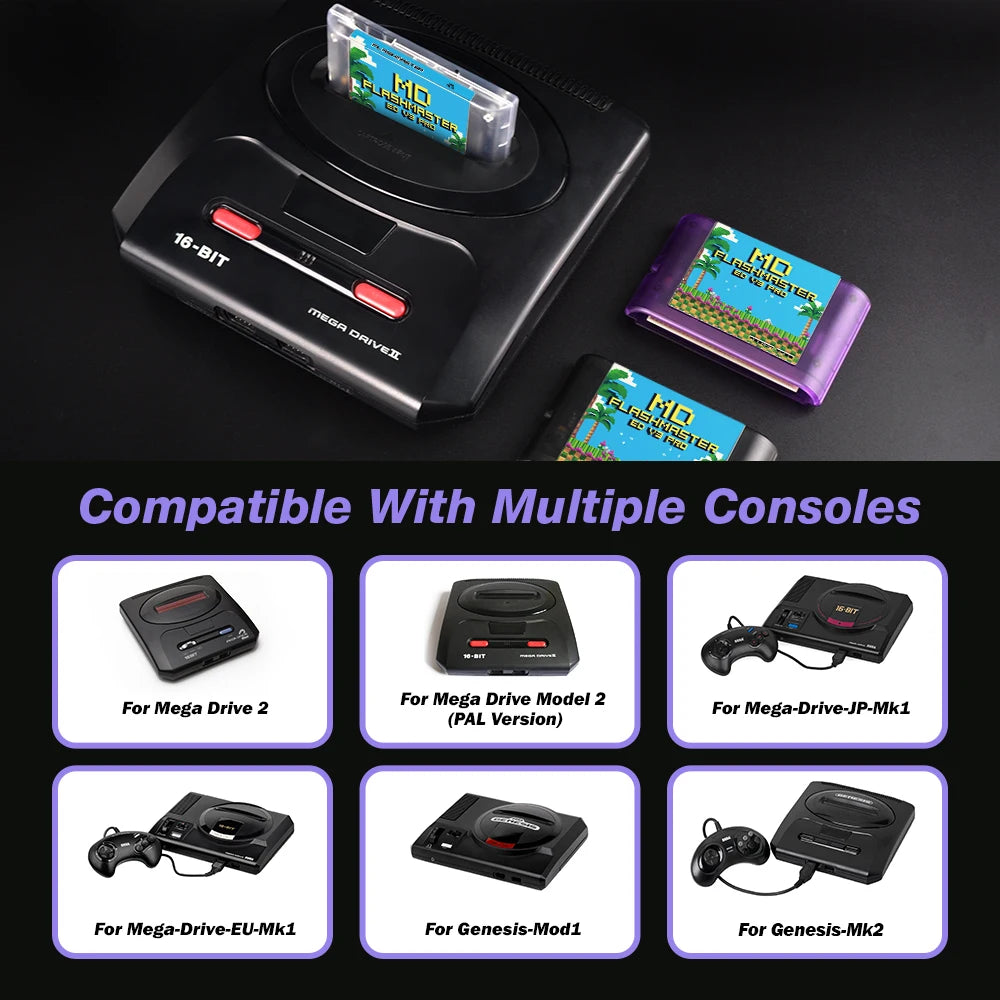 EPICJOY Mega Drive V3.0 Pro 4000 in 1 Game Card with 8GB TF