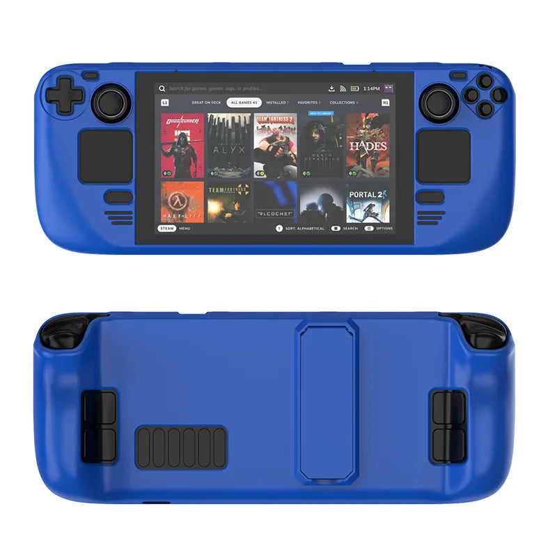 1 PC For Steam Deck Colorful Protective Case For Steam Deck Oled PC Material Protective Case With Stand Game Console Parts