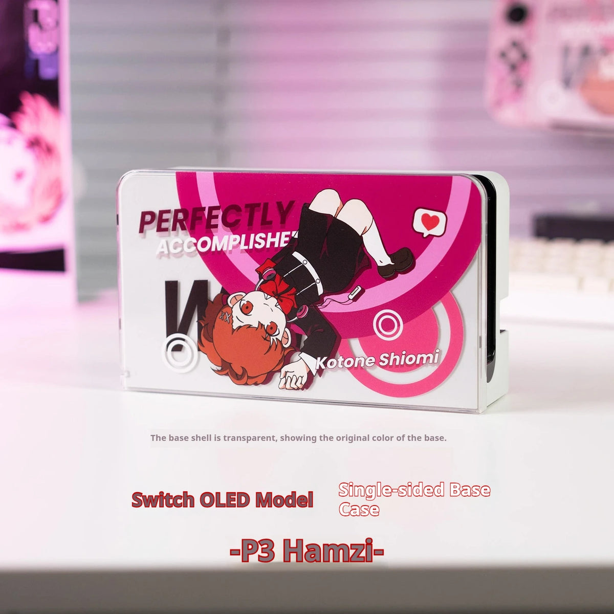 Shiomi Switch 2 Protective Case Persona 3 Kotone Soft Tpu Cover For Switch Oled Lite Anti Scratch Custom Printed Design