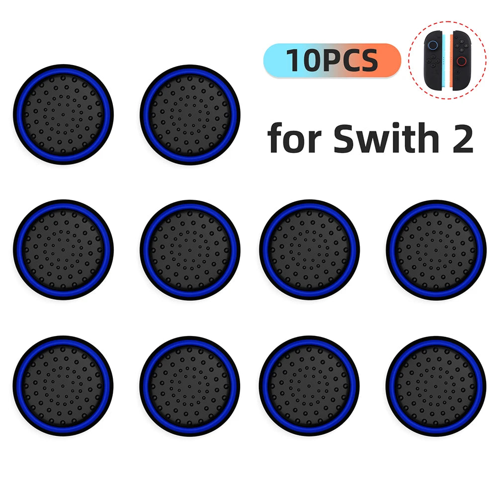 10PCS ThumbSticks Grips Caps for Nintendo Switch 2 JoyCon 2 Silicone Luminous Joystick Caps Thumb Stick Cover Accessory Parts