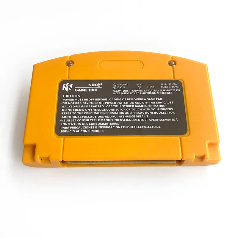 USA NTSC Version English Yellow Shell DonkeyeD KONG 64 Retro Video Game Consoles 64bit Game Cartridge for N64