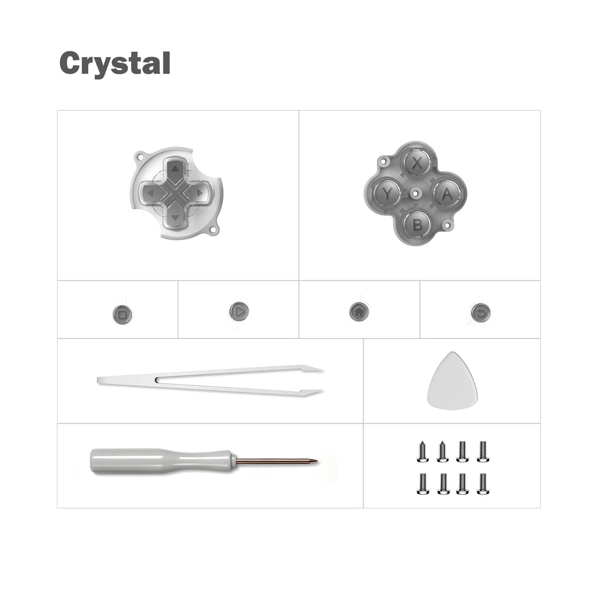 Retroid Pocket Nova Replacement Button Kit, Multi-Color