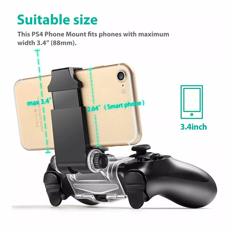 Games & Accessories For Sony PlayStation PS4 Game Controller Dualshock4 Smart Mobile Phone Clip Clamp Mount Holder