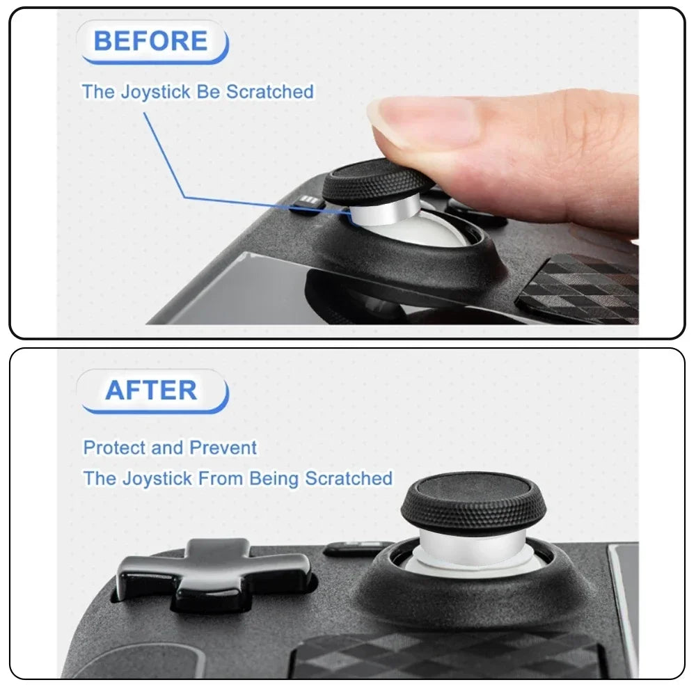 12/2X Joystick Protector Rubber Invisible Elastic Protective Ring for Playstation Portal Steam Deck ROG Controller Cover Ring