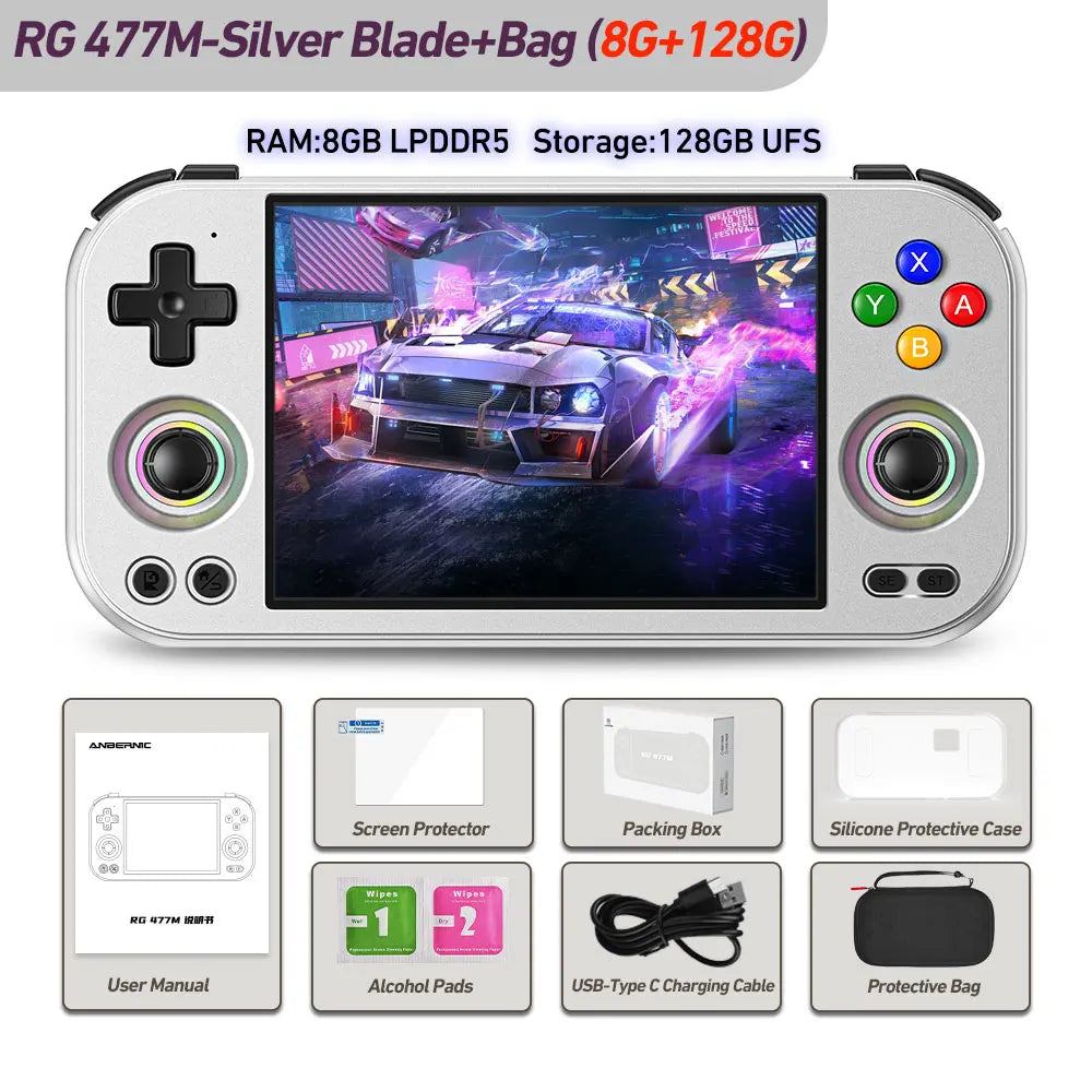 Anbernic RG 477M Android Handheld, 4.7-inch LTPS, Dimensity 8300