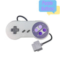 SFC/SNES Replacement Controller Gamepad, Purple Colorful Buttons