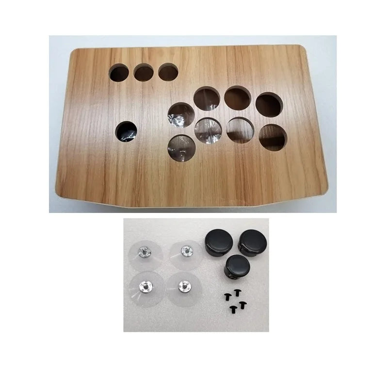 IYO Empty Wooden Box for Arcade Game Machine, DIY Joystick Button