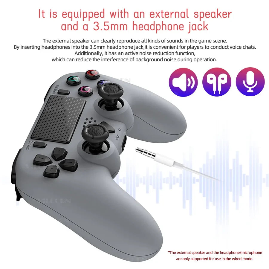 Wireless Gamepad for PS5, PS5 Slim & Pro, Macro Programming, Touchpad