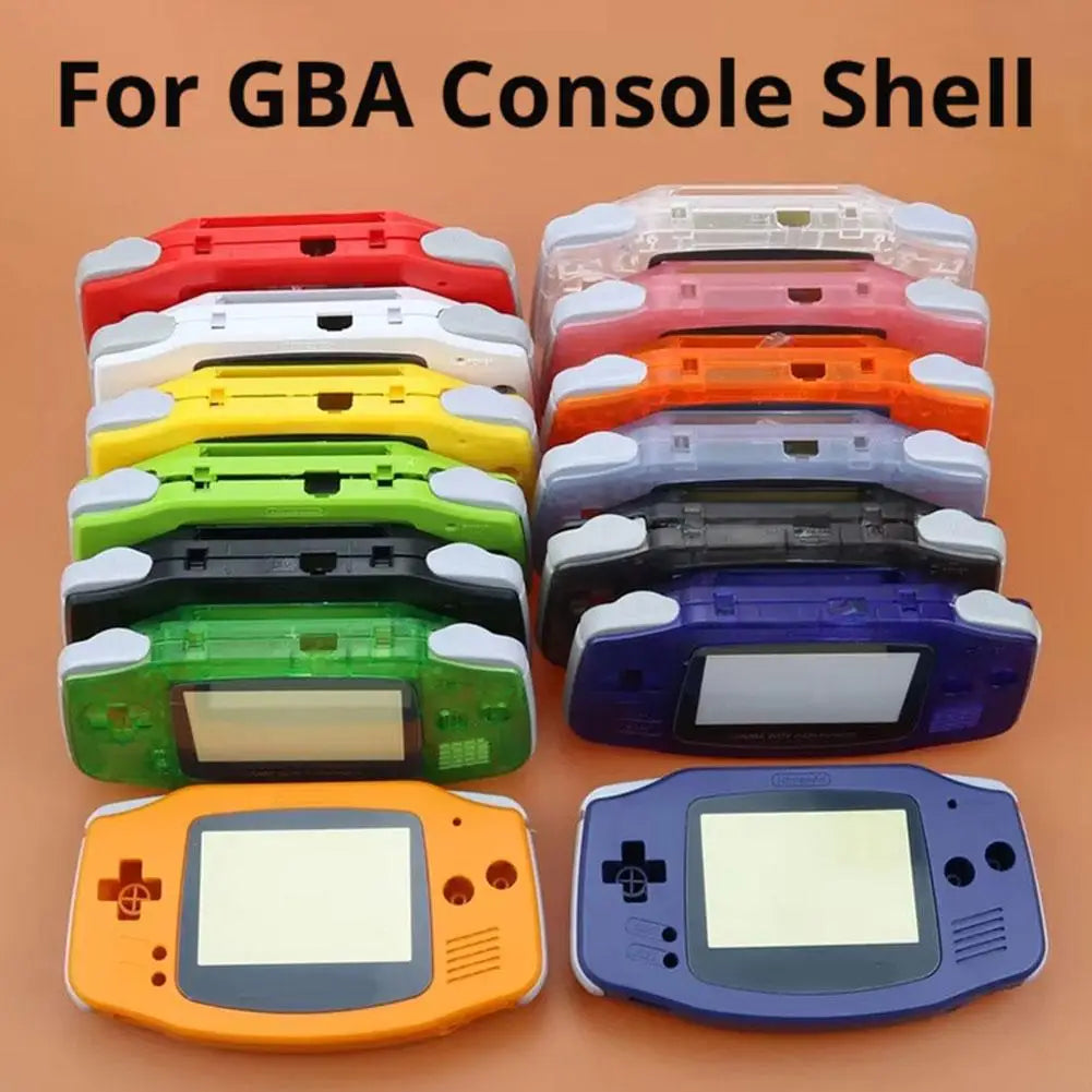 Replacement Full Housing Shell Kit DIY Casing Clear Replacement Shell Full Housing Cover with Buttons Custom For Game Boy GBA