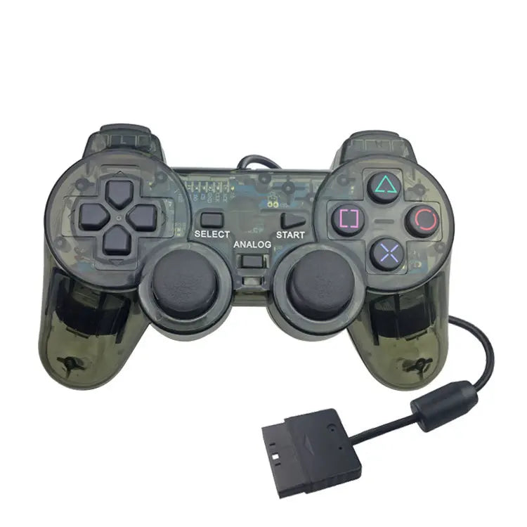 9 Colors Wired Gamepad for Sony PS2 Console, Dual Vibration