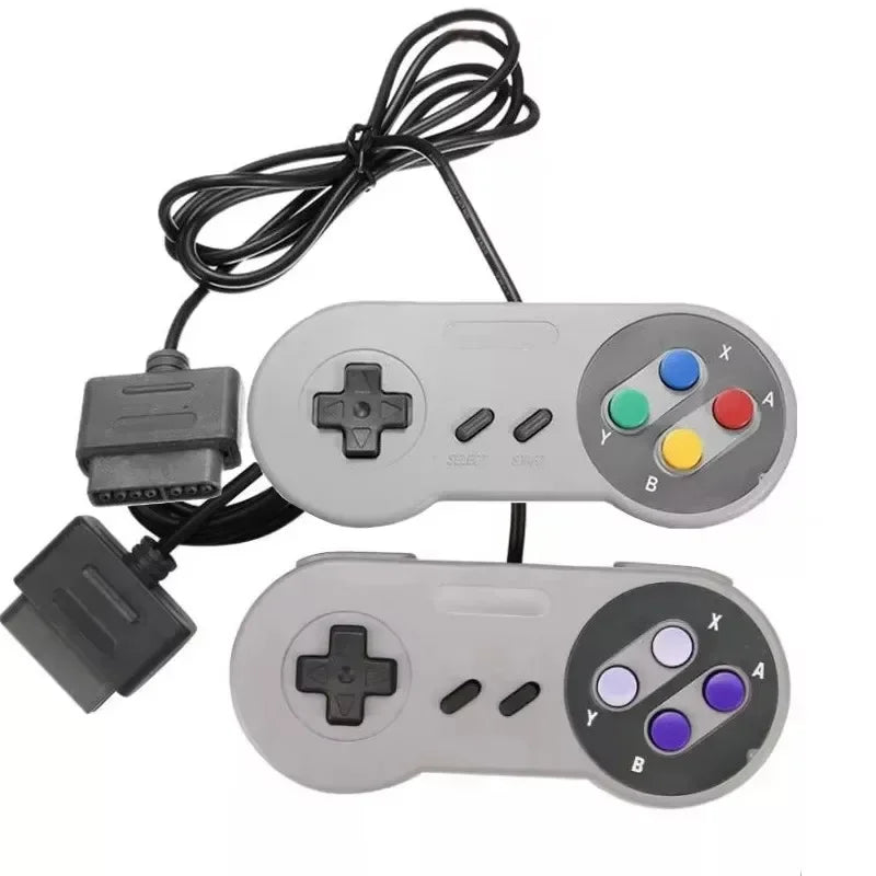 Replacement Wired Gamepad for SNES 16 Bit Video Game Console