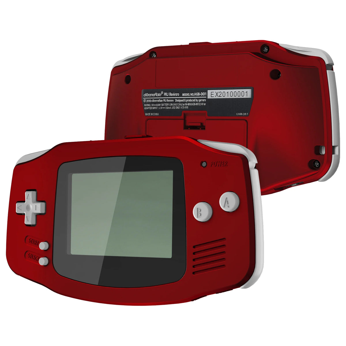 eXtremeRate IPS Ready GBA Shell - Chameleon Green Purple