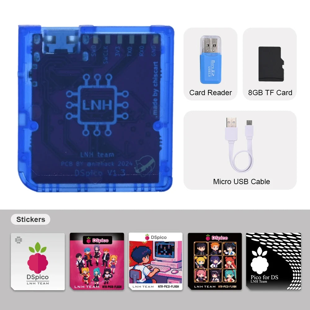 RP2040 MCU DSpico Game Reader Compatible With NDS NDSL DSi 3DS Console