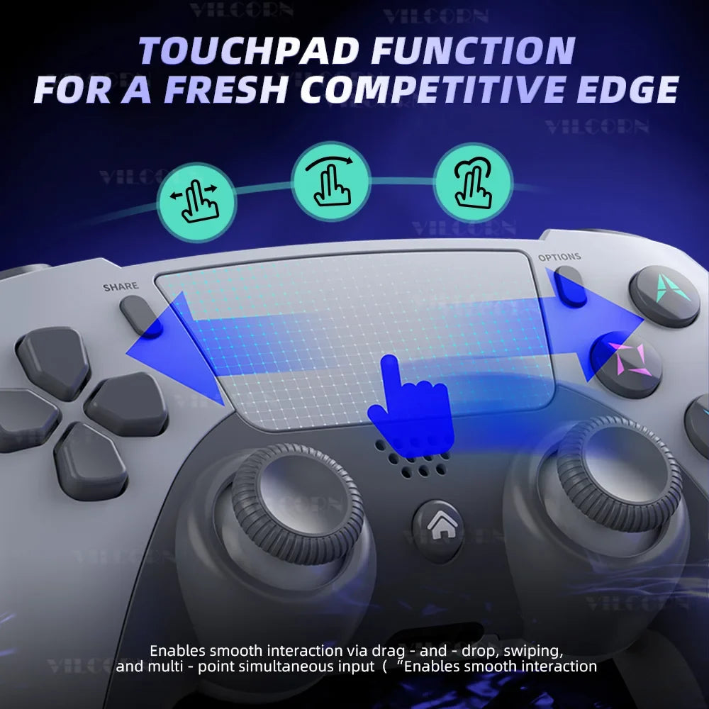 VILCORN P4 Wireless Gamepad for PS4 Slim Pro, Windows 10 PC Steam