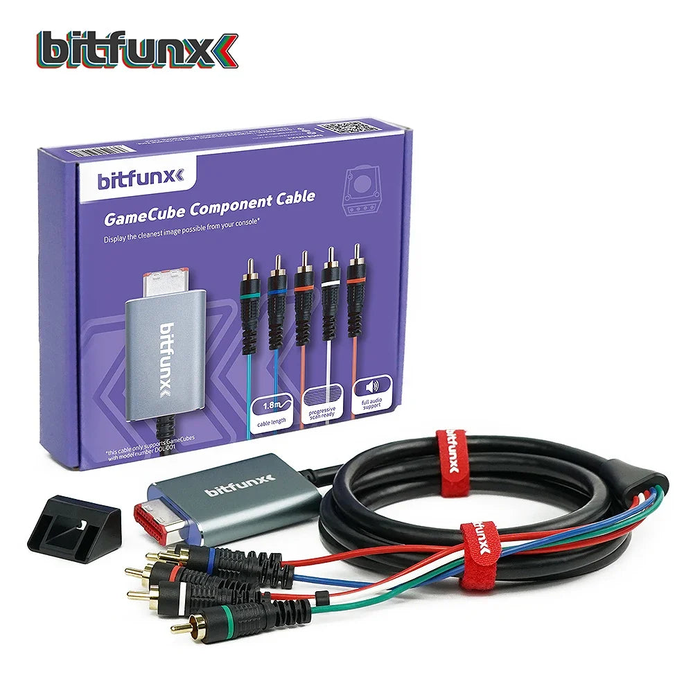 Bitfunx Component Video 5RCA YPbPr Cable for Nintendo GameCube NGC Digital AV Output High Quality Image
