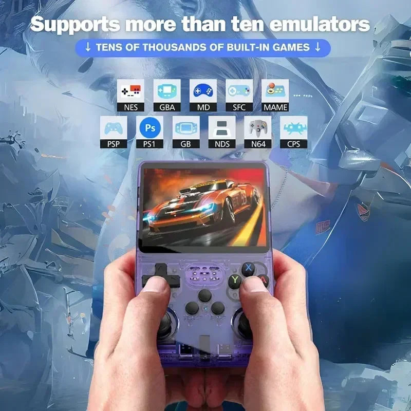 R36S Retro Handheld Game Console 3.5-Inch IPS ArkOS 64G/128G/256G