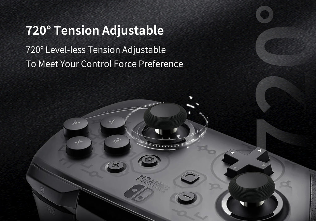 GuliKit 720° Adjustable Tension TMR Joystick Replacement Kit for PS5 PS4 Xbox Series Switch Pro Controller Anti-drift Stick