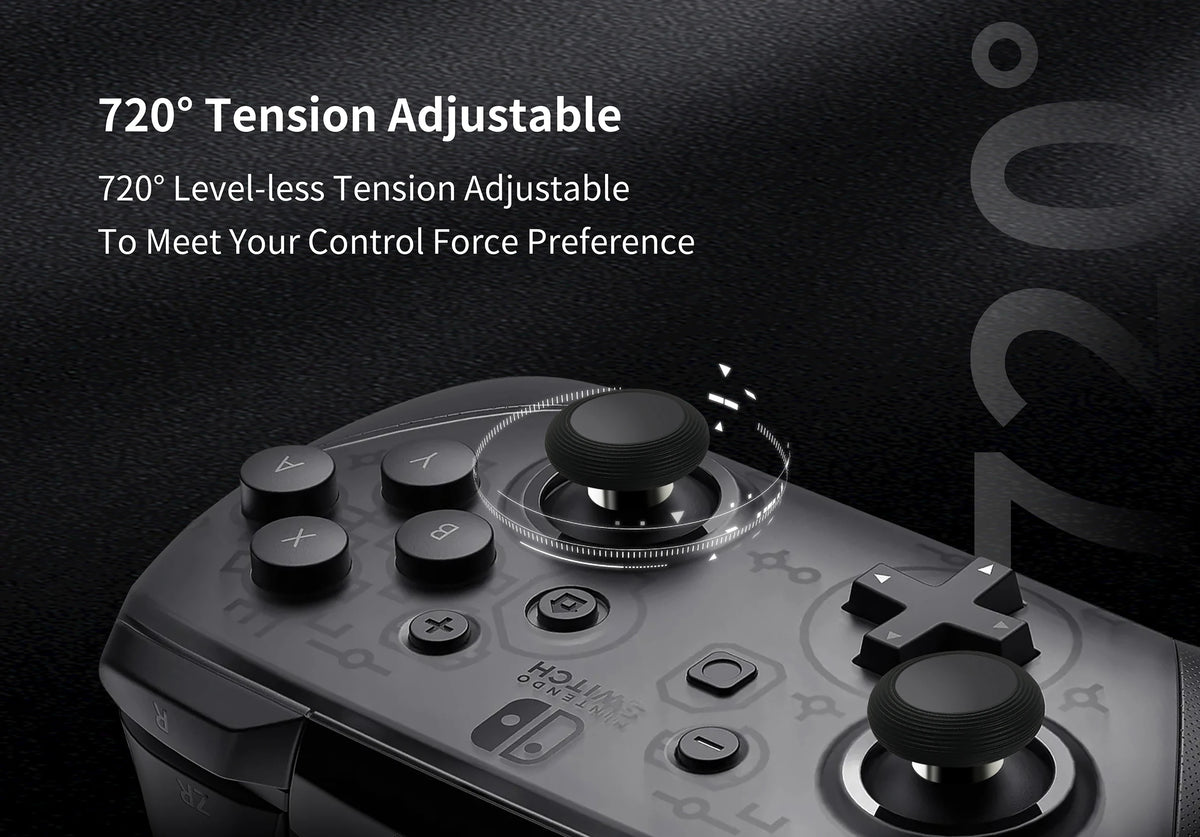 GuliKit 720° Adjustable Tension TMR Joystick Replacement Kit for PS5 PS4 Xbox Series Switch Pro Controller Anti-drift Stick
