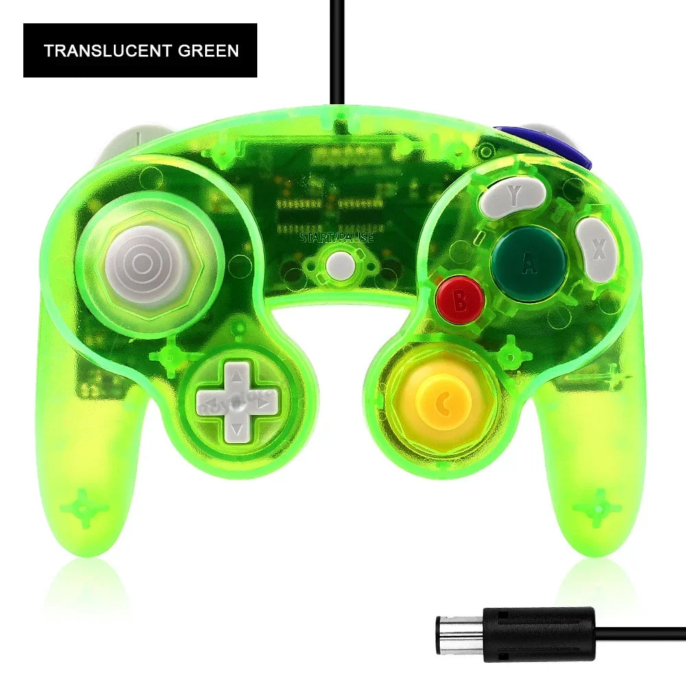 NGC-002 8 Colors Transparent Wired Controller for GameCube