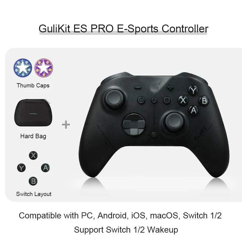 GuliKit ES Pro E-Sports Controller, TMR Joysticks, Switch 2