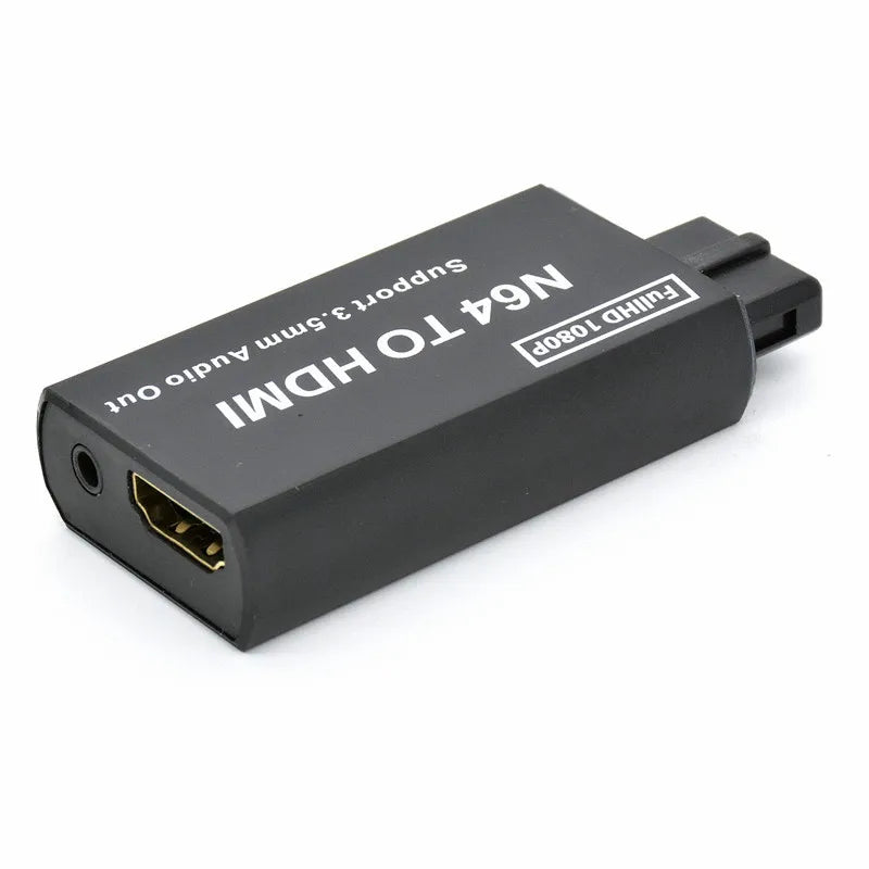 Game Console N64 To HDMI-compatible Converter Adapter 1080P Plug-and-Play for Nintendo N64/SNES/NGC Support 3.5mm Audio Output