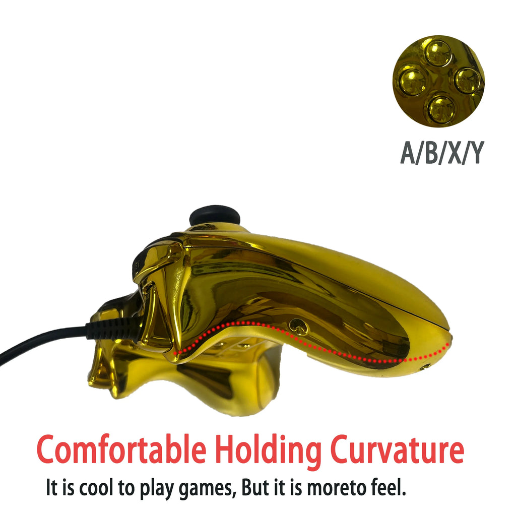 iPega Xbox 360 Wired Controller with Electroplated Finish for PC