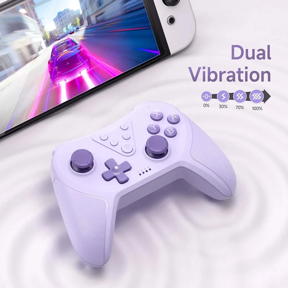 Wireless PC Gamepad Bluetooth Controller, Hall Effect, Turbo RGB