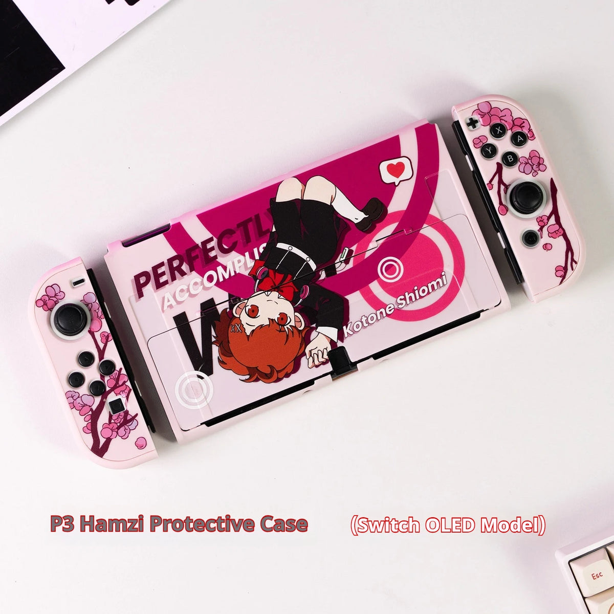 Shiomi Switch 2 Protective Case Persona 3 Kotone Soft Tpu Cover For Switch Oled Lite Anti Scratch Custom Printed Design