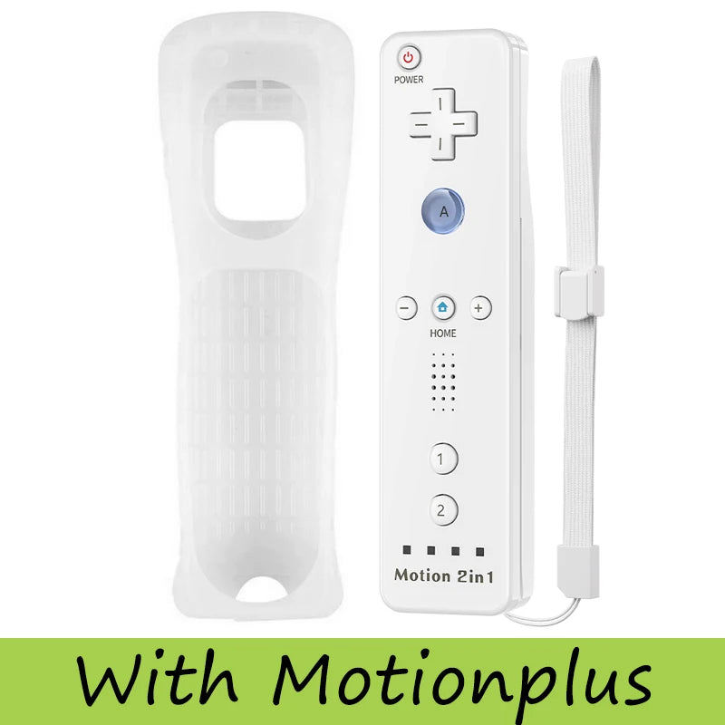 Controller Set For Nintendo Wii/Wii U 2 in 1 Wireless Remote Gamepad Joystick Optional Motion Plus Silicone Case Gaming Control