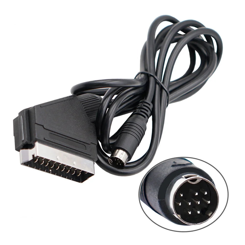 RGB Scart Cable for PS2/PS3, Megadrive, Dreamcast, Saturn, Xbox