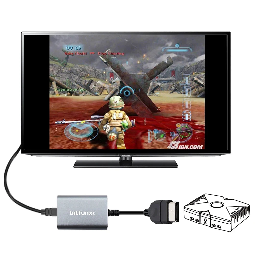 Bitfunx HDMI Adapter for Xbox Classic with 5.1 Dolby Digital