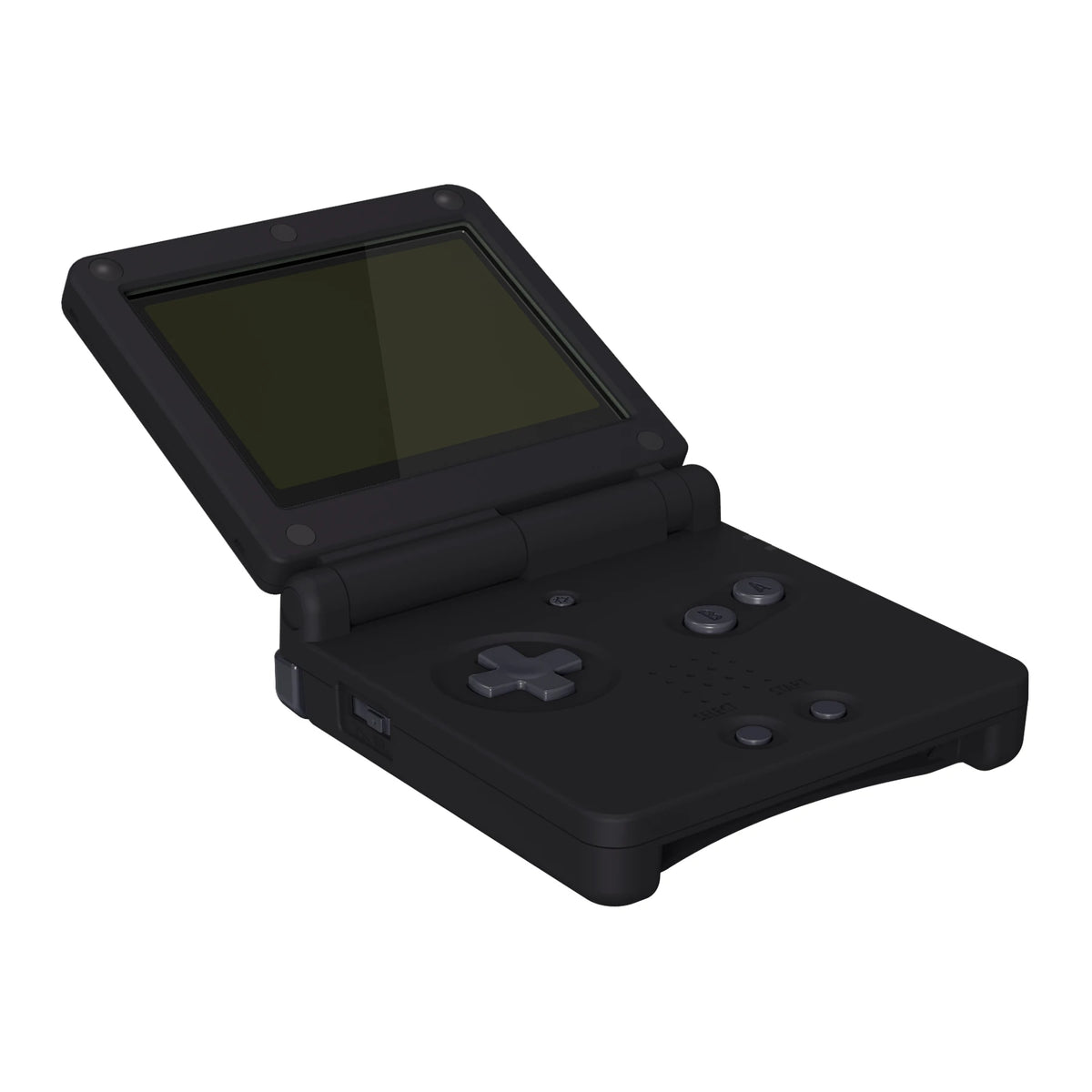 eXtremeRate Black Replacement Housing Shell for Gameboy Advance SP (GBA SP)