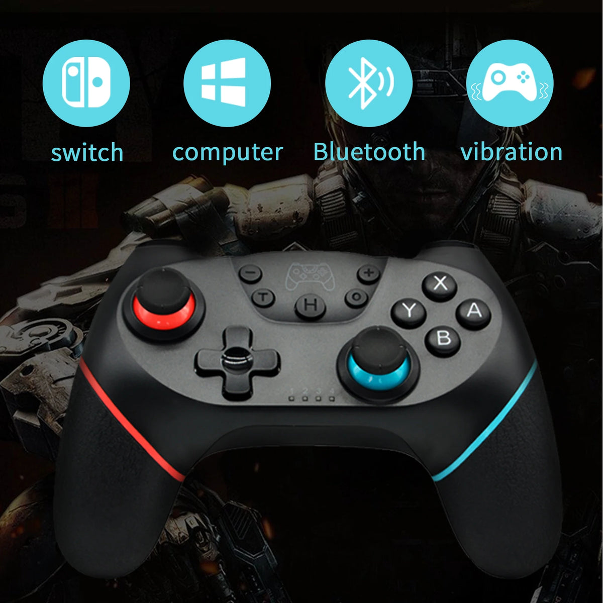 Bluetooth Wireless Gamepad for Switch/OLED/Lite & PC