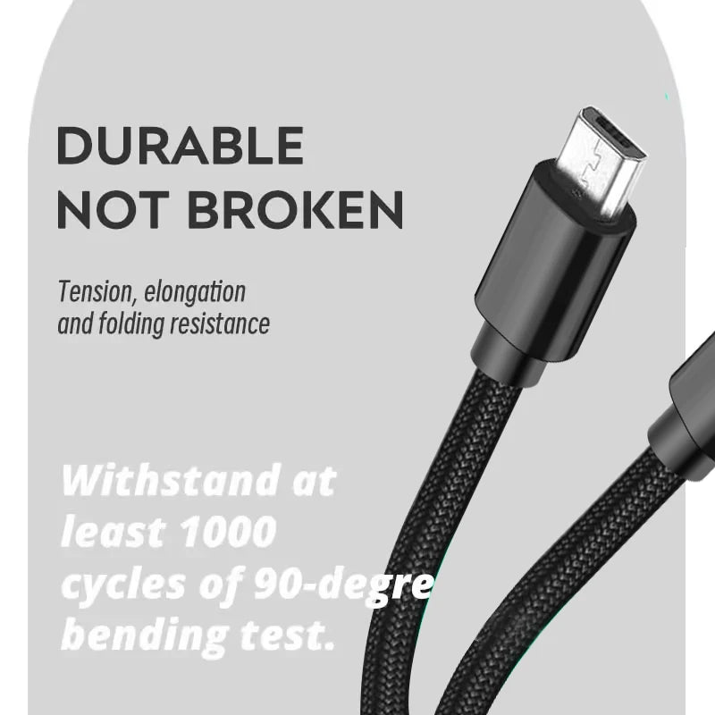 Data Frog PS4 Controller Charging Cable, 1M/2M/3M Nylon USB