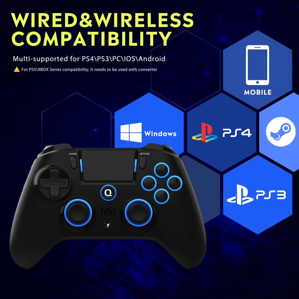 QRD Spark N5 Wireless Controller for PS5 PS4 PS3 PC Hall