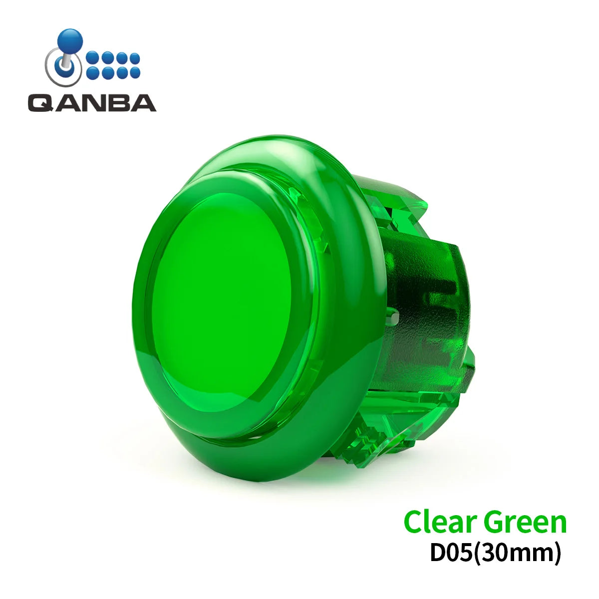 QANBA Gravity KS Silent Arcade Buttons, 30mm/24mm Snap-In