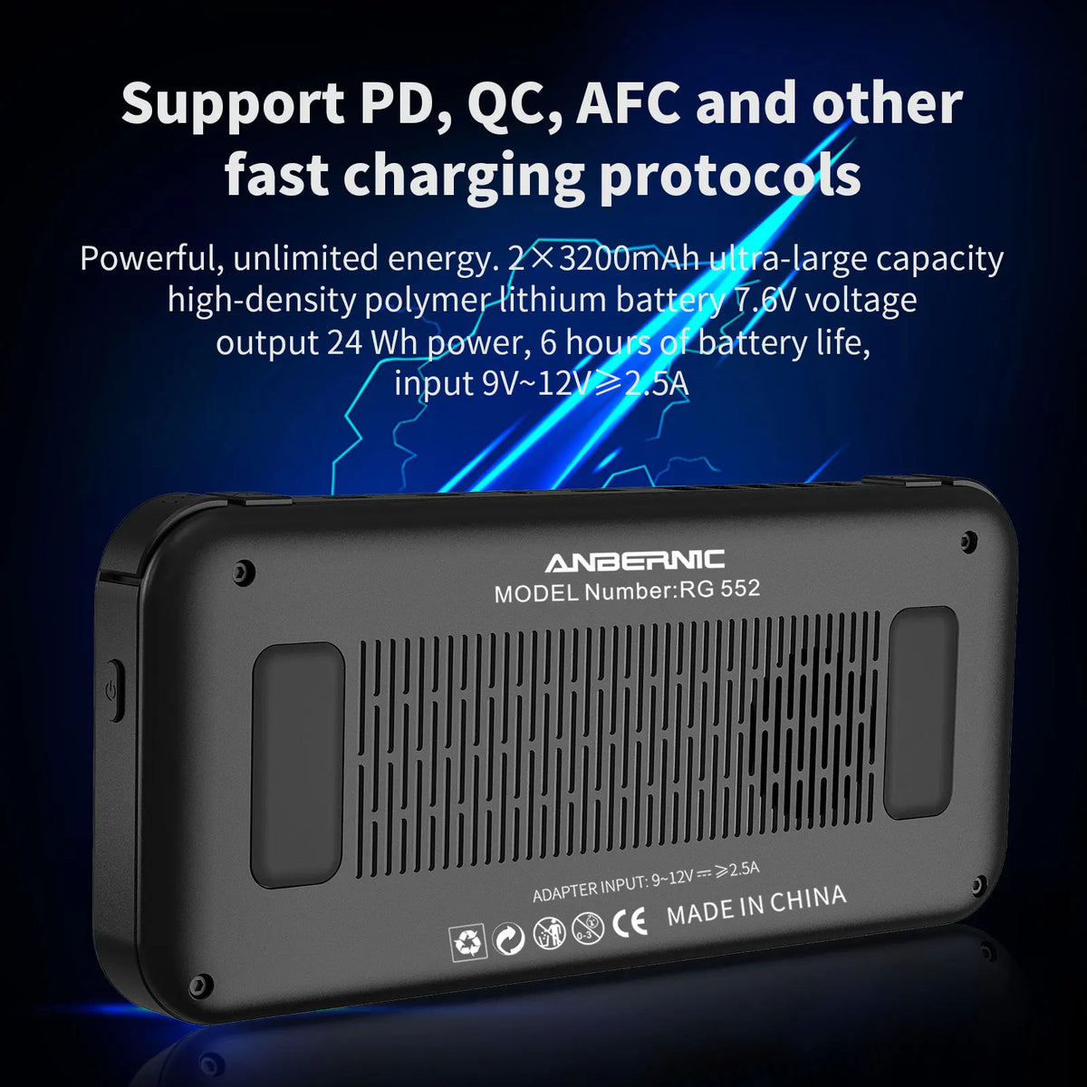 ANBERNIC RG552 Handheld Console, 5.36 Inch IPS, Android Linux