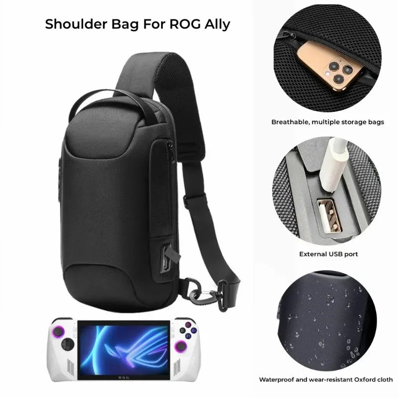 Sling Backpack for ROG Ally & Switch, Shock-Absorbing