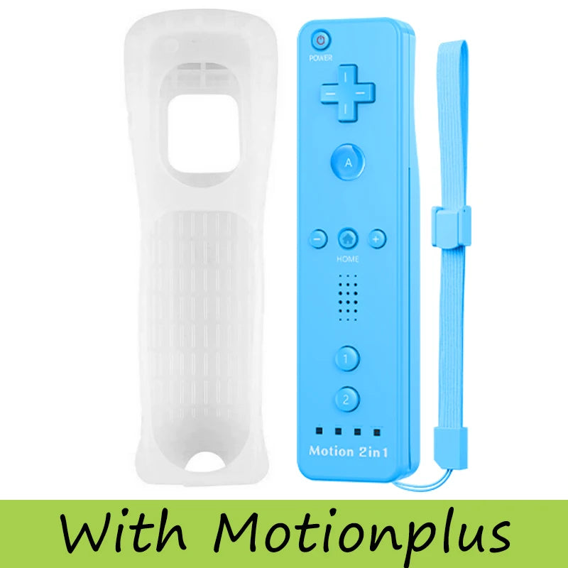 Controller Set For Nintendo Wii/Wii U 2 in 1 Wireless Remote Gamepad Joystick Optional Motion Plus Silicone Case Gaming Control
