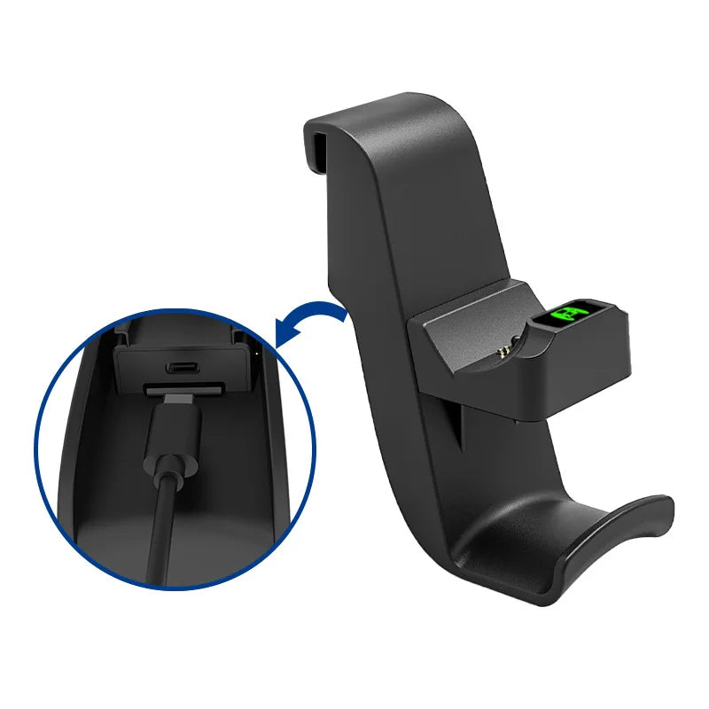 PS5 Controller Charging Dock and Headphone Holder 2-in-1