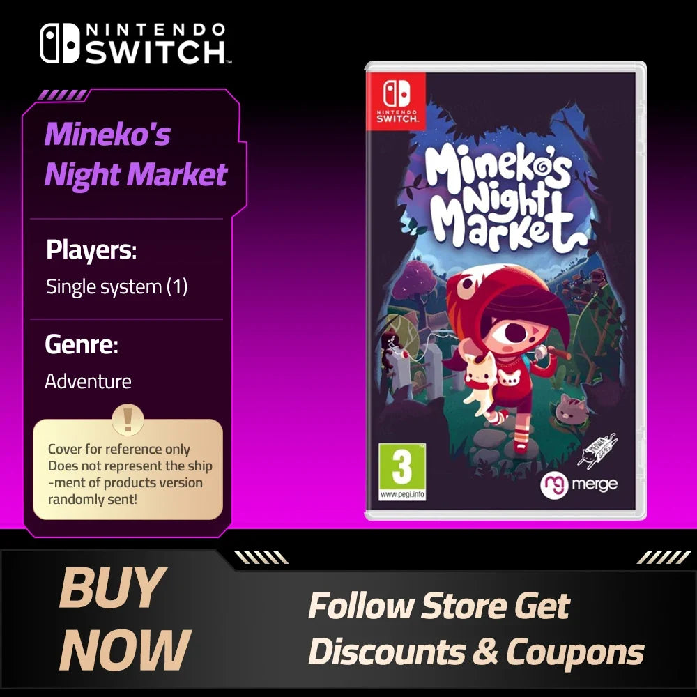 Mineko's Night Market for Nintendo Switch Physical Game Card