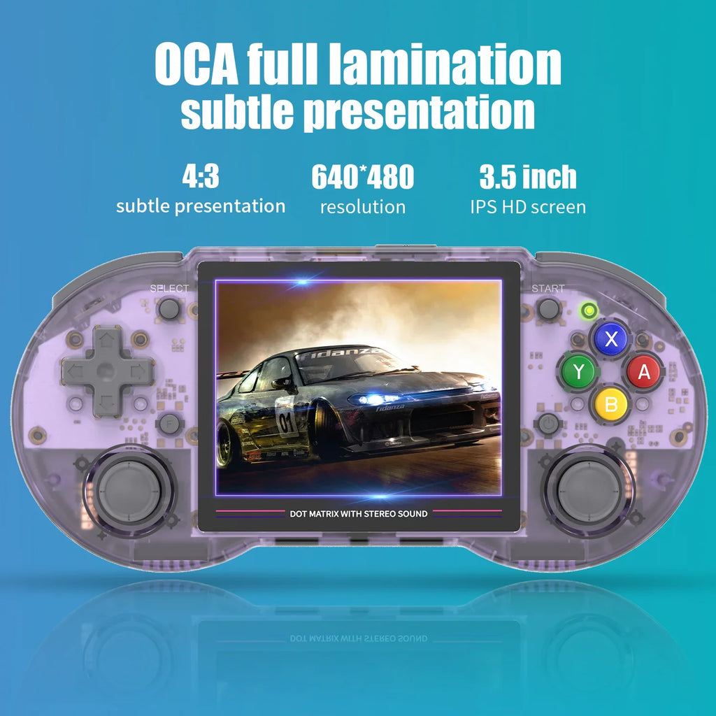 ANBERNIC RG353PS Retro Handheld Game Console 3.5'' IPS Screen Linux OS RK3566 64bit Game Player Built in 3500mAh Battery