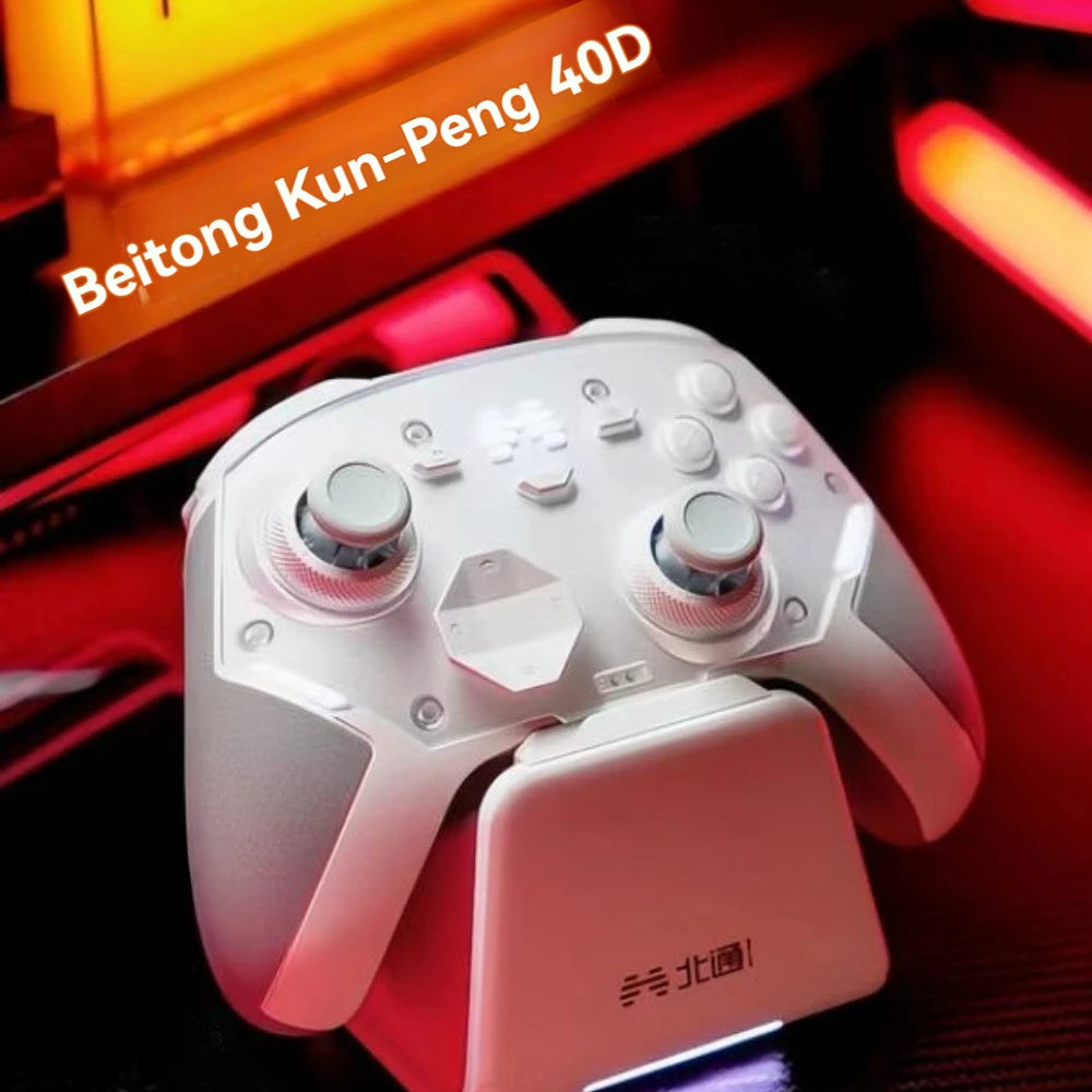 Beitong Kunpeng 40D Game Controller Wireless Bluetooth Optical Switch TMR Joystick E-sports Performance Gamepads for PC/Steam