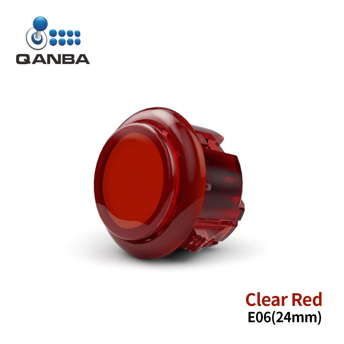 QANBA Gravity KS Silent Arcade Buttons, 30mm/24mm Snap-In