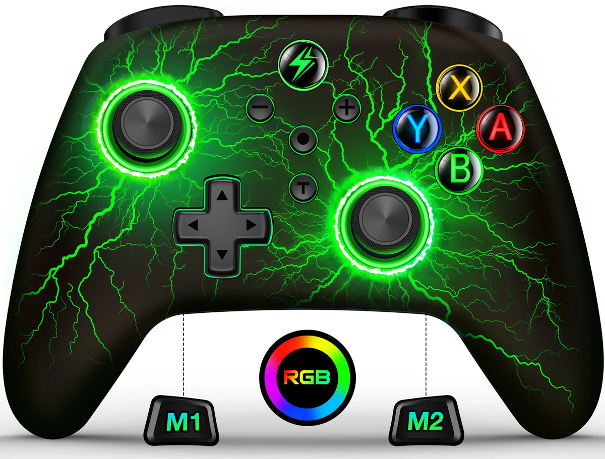 DinoFire Switch OLED Wireless Pro Controller 1000mAh Battery