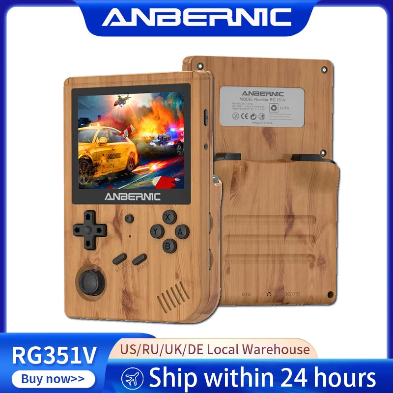Anbernic RG351V Retro Handheld, 3.5-Inch IPS, Up to 2500 Games